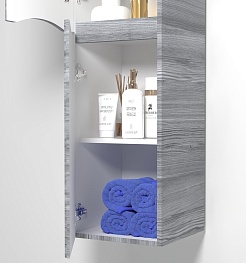 Водолей Пенал подвесной Адель 35 L лиственница структурная контрастно-серая – фотография-4